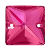 Varrható kristály, négyzet alakú, méret: 16 mm - ROSE (209)